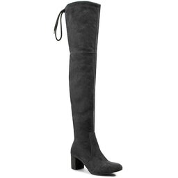R.Polański Over-knee boots R.Polański 0802 Grafit Zamsz