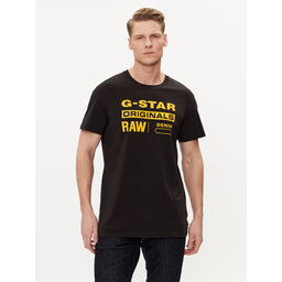 G-Star Raw G-Star Raw Marškinėliai Graphic 8 R T S\s D14143-336-6484 Juoda Regular Fit