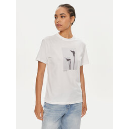 Calvin Klein Calvin Klein Футболка B&W Flower K20K207579 Білий Regular Fit
