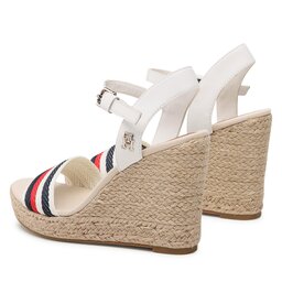 

Еспадрильї Tommy Hilfiger Corporate Wedge FW0FW07086 Ecru YBL, Білий