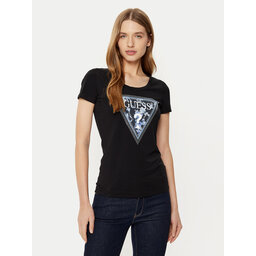 Guess Guess Majica W5RI00 J1314 Črna Regular Fit