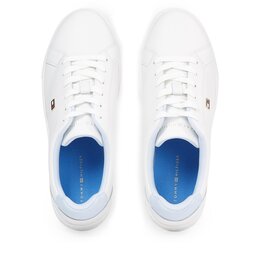 

Снікерcи Tommy Hilfiger Flag Court Sneaker FW0FW08072 Ecru/Breezy Blue 0LE, Écru