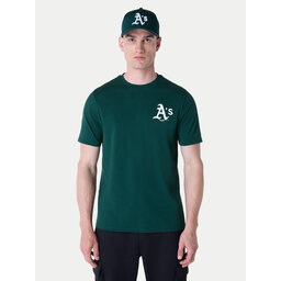 New Era New Era Majica Oakland Athletics MLB Pennant Graphic 60596214 Zelena Regular Fit