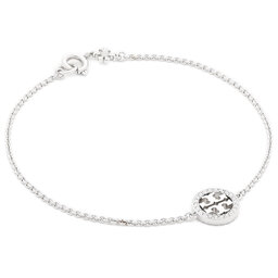 Tory Burch Гривна Tory Burch Miller Pave Chain Bracelet Tory 80997 Silver/Crystal