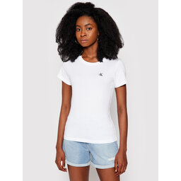 Calvin Klein Jeans Calvin Klein Jeans Marškinėliai J20J212883 Balta Slim Fit