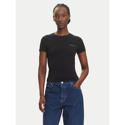 Tommy Jeans Tommy Jeans T-Shirt Linear DW0DW21164 Schwarz Slim Fit
