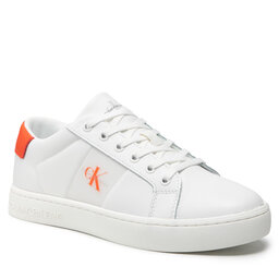 Calvin Klein Jeans Sneakers Calvin Klein Jeans Classic Cupsole 1 YM0YM00318 White/Bright Orange 0LI