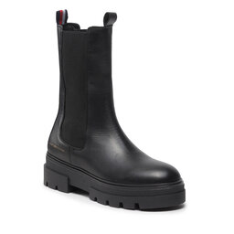 Tommy Hilfiger Bottines Chelsea Tommy Hilfiger Monochromatic Chelsea Boot FW0FW06730 Black BDS