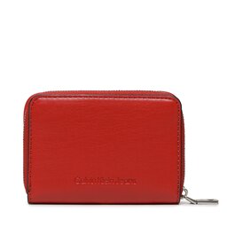 

Мале жіноче портмоне Calvin Klein Jeans Sculpted Med Zip Around Pipping K60K610353 XL6, Червоний