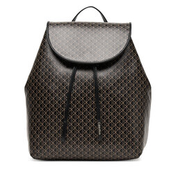 Calvin Klein Σακίδιο Calvin Klein Emblem Aop Flap Backpack LV04F3271G Μαύρο