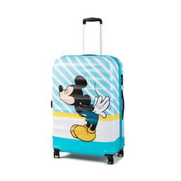 American Tourister Duża Twarda Walizka American Tourister Wavebreaker Disney 85673-8624-1CNU Mickey Blue Kiss