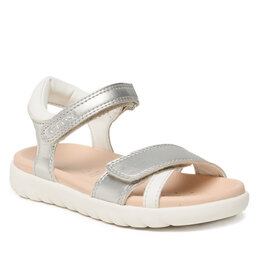Geox Sandale Geox J Sandal Soleima Gir J35GSA0NFBCC0434 S Silver/White