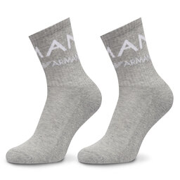 Emporio Armani Underwear Zestaw 2 par wysokich skarpet damskich Emporio Armani Underwear 292303 4F227 00948 Szary