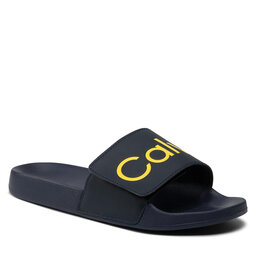 Calvin Klein Jeans Παντόφλες Calvin Klein Jeans Pool Slide Adj HM0HM00454 Navy/Magnetic Yellow 0G9