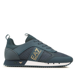 

Снікерcи EA7 Emporio Armani X8X027 XK050 S295 Mediterranera/Gold, Бірюзовий