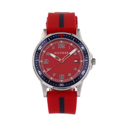 Tommy Hilfiger Часовник Tommy Hilfiger Boys Communion 1720035 Silver/Red