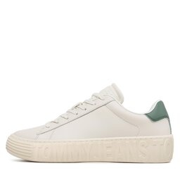 

Снікерcи Tommy Jeans Leather Outsole EM0EM01213 Ivory YBI, Écru
