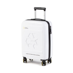 National Geographic Valiză Mică Rigidă National Geographic Small Trolley N205HA.49.01 White