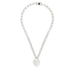 Fossil Collana Fossil Harlow Linear Texture Heart JF04657040 Argento
