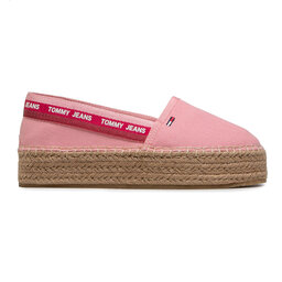 

Еспадрильї Tommy Jeans Flatform Espadrille EN0EN01376 Bubble Pink TPL, Рожевий