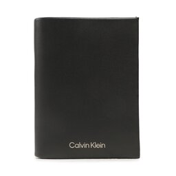 Calvin Klein Голям мъжки портфейл Calvin Klein Ck Concise Trifold 6Cc W/Detiach K50K510588 BAX
