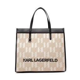 KARL LAGERFELD Дамска чанта KARL LAGERFELD 225W3094 Ntr/Wit/Bl