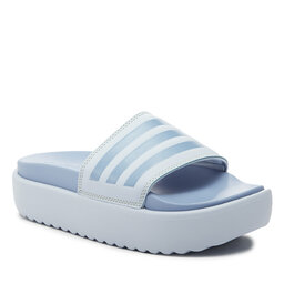 adidas Mules / sandales de bain adidas Adilette Platform Slides HQ6181 Blue Dawn/Blue Fusion Met./Blue Fusion
