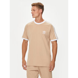 adidas adidas Marškinėliai adicolor Classics 3-Stripes IZ2366 Smėlio Slim Fit
