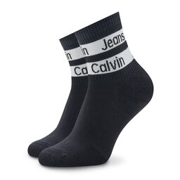 

Набір 2 пар високих жіночих шкарпеток Calvin Klein Jeans 701223143 White/Black 001, Білий