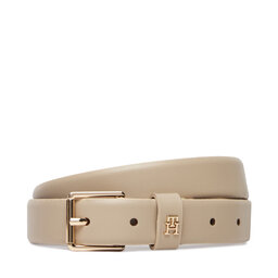 Tommy Hilfiger Дамски колан Tommy Hilfiger Th Square 2.5 Go AW0AW17756 Бежов