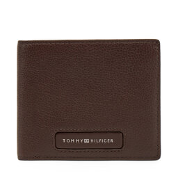 Tommy Hilfiger Liels vīriešu maks Tommy Hilfiger Th Monogram Cc And Coin AM0AM13252 Brūns
