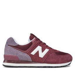 Sneakersy New Balance U574ABO Bordowy eobuwie .pl