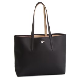 Lacoste Handtasche Lacoste Shopping Bag NF2142AA Black Warm Sand A91