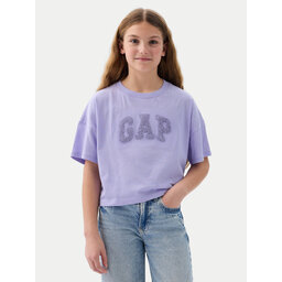 Gap Gap Marškinėliai 883128-01 Violetinė Relaxed Fit
