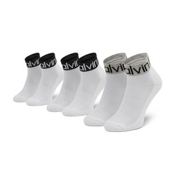Calvin Klein 3 pár hosszú szárú férfi zokni Calvin Klein 701218722 White 002