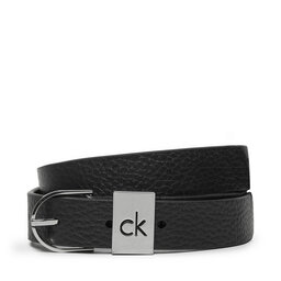 Calvin Klein Dámský pásek Calvin Klein Ck Loop Thin Round Buckle 2.5 K60K612856 Černá