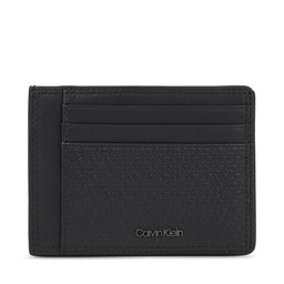 Calvin Klein Etui pentru carduri Calvin Klein Minimalism Id Cardholder K50K510906 Black/Tonal Mono 01O