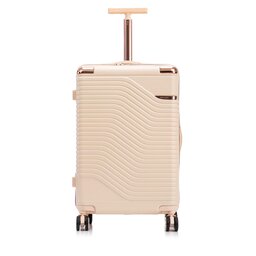 Semi Line Μεσαία Βαλίτσα Semi Line T5809-4 Εκρού