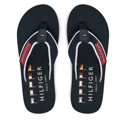 Tommy Hilfiger Flip-flops Tommy Hilfiger Patch Hilfiger Beach Sandal FM0FM05435 Sötétkék