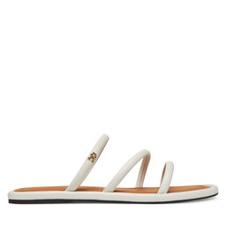 Tommy Hilfiger Παντόφλες Tommy Hilfiger Strappy Leather Mule FW0FW08939 Λευκό