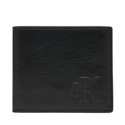 Calvin Klein Große Herren Geldbörse Calvin Klein Ck Ew Billfold W/ Coin LV04G1072G Schwarz
