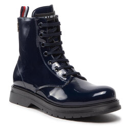 Tommy Hilfiger Stiefel Tommy Hilfiger Lace-Up Bootie T4A5-32412-0775 S Blue 800