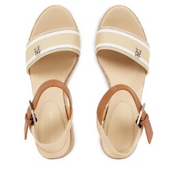 

Еспадрильї Tommy Hilfiger Webbing Wedge Sandal FW0FW08044 Harvest Wheat ACR, Бежевий