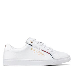 Tommy Hilfiger Сникърси Tommy Hilfiger Signature Sneaker FW0FW06322 Бял