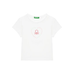 United Colors Of Benetton United Colors Of Benetton T-Shirt 3I1XG10HU Weiß Regular Fit