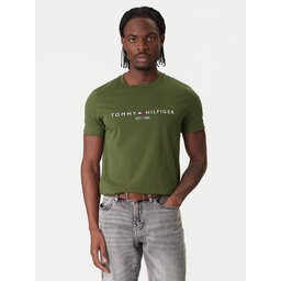 Tommy Hilfiger Tommy Hilfiger T-Shirt Logo MW0MW11797 Grün Slim Fit