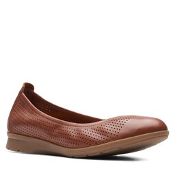 Clarks Chaussures basses Clarks Jenette Ease 26166483 Tan Leather