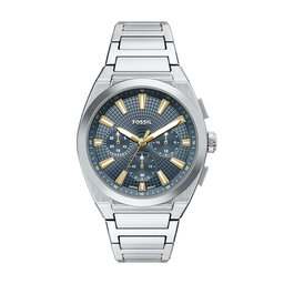 Fossil Годинник Fossil Everett FS6154 Срібний