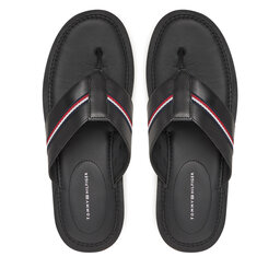Tommy Hilfiger Σαγιονάρες Tommy Hilfiger Core Hilfiger Toe Post Lh Sandal FM0FM05416 Μαύρο