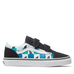 

Снікерcи Vans Old Skool V VN0A4UI1AC31 (Glow Checkerboard) Sharks, Cиній